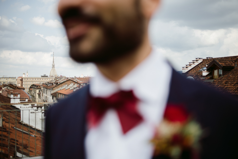 Industrial wedding in a factory