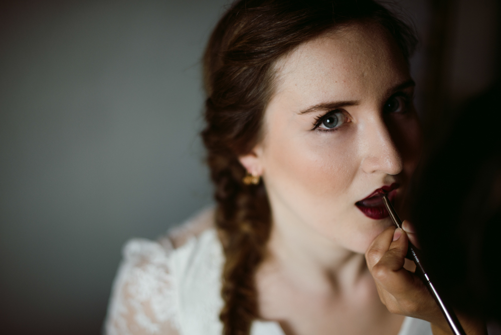 Industrial wedding in a factory