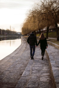 engagement session at sunrise in ljubljana