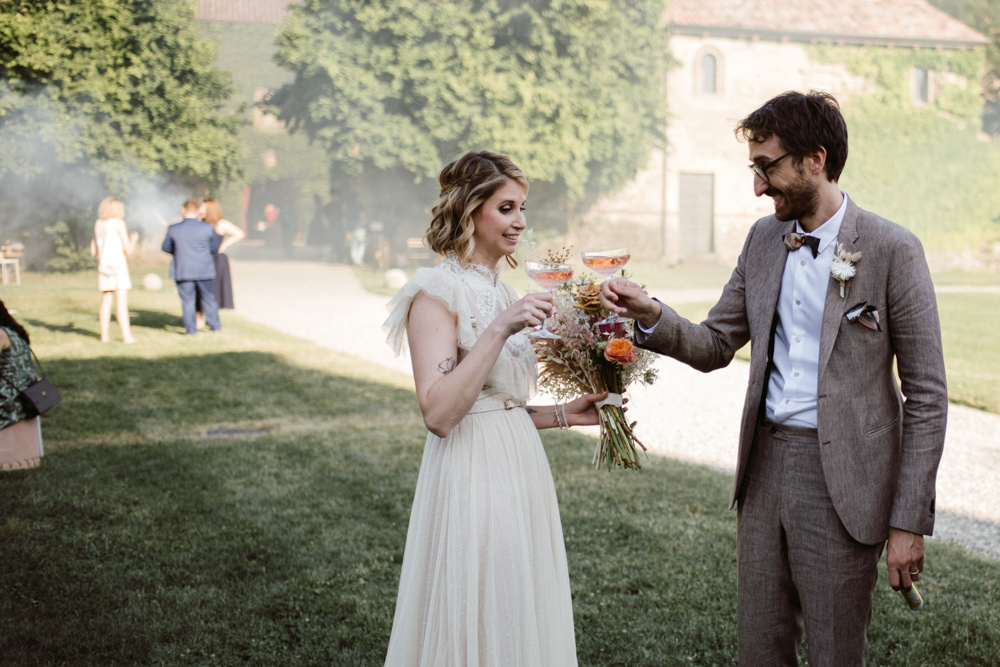 relaxed wedding castello di paderna