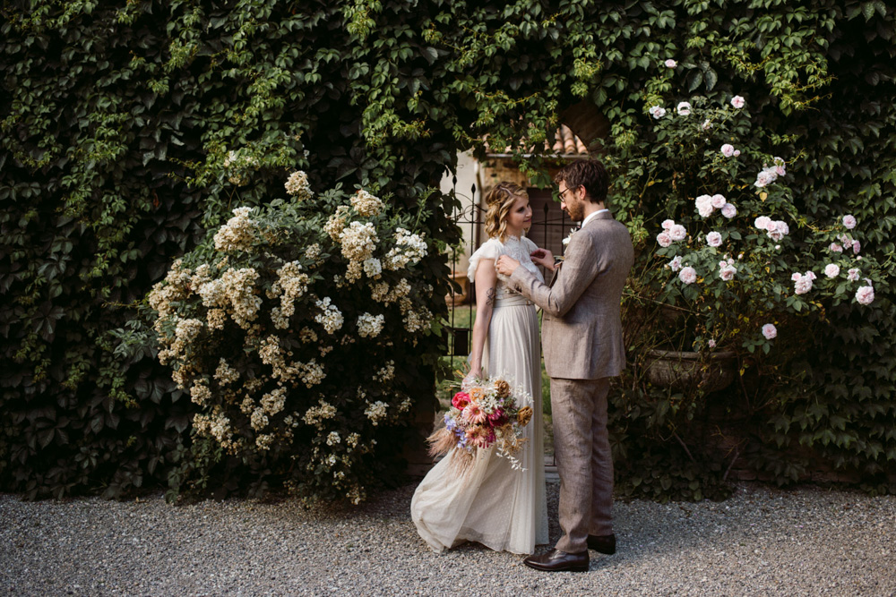 relaxed wedding castello di paderna