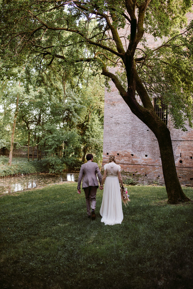 relaxed wedding castello di paderna